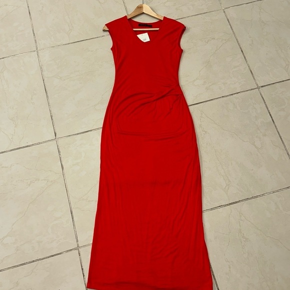Fraiche by J Ruched Jersey Maxi Dress Sz. S - Picture 4 of 7